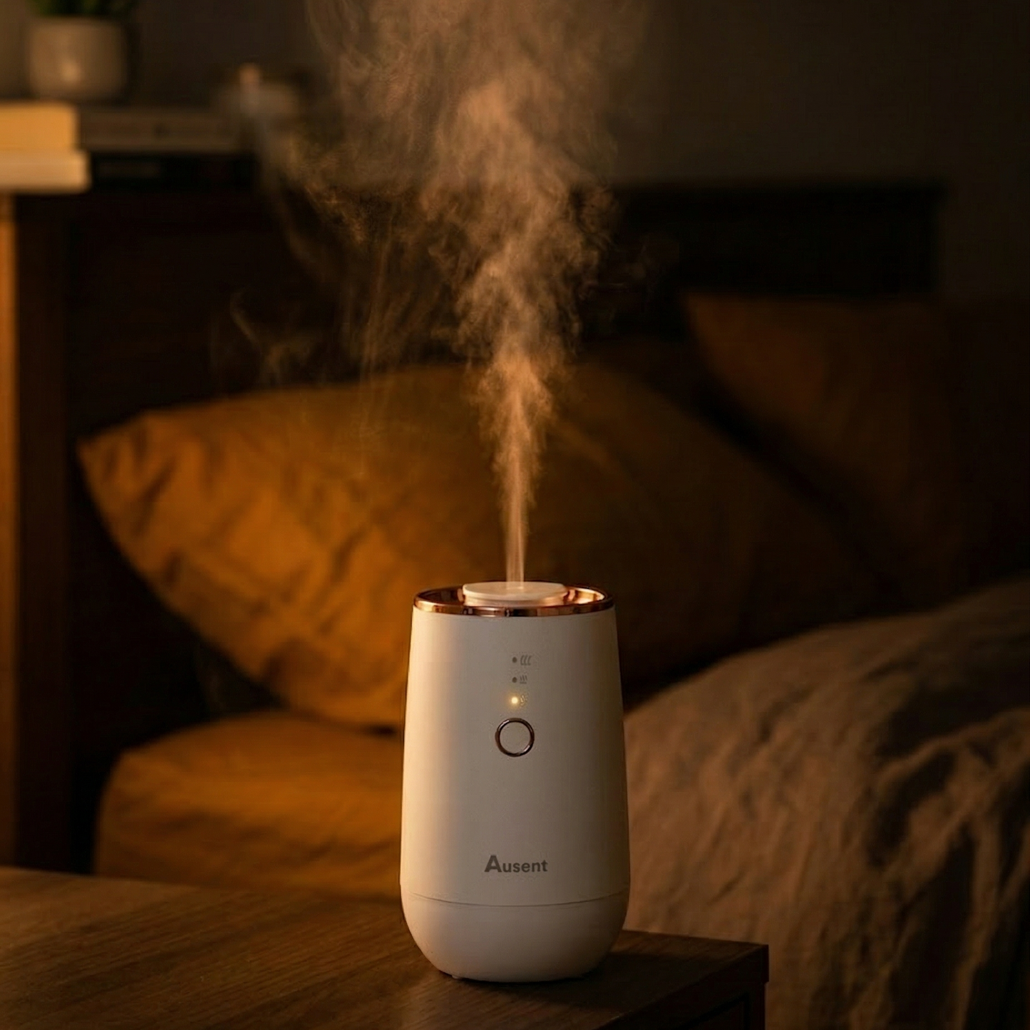 Aura One compact design next to everyday items showing portable size